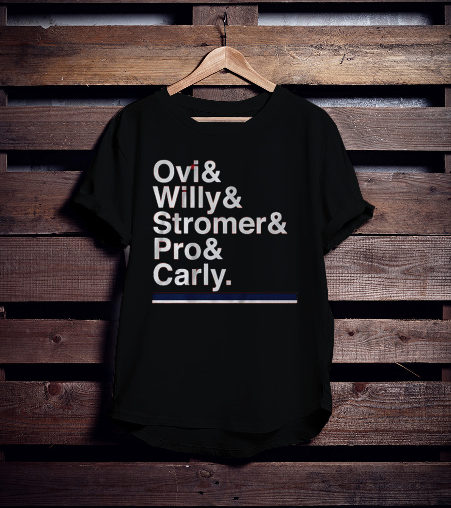 Ovi & Willy & Stromer & Pro & Carly Washington Hockey Ampersand T-Shirt