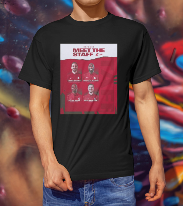 Defense Meet The Staff Washington State Cougars Jesse Bobbit Michael Banks Jalon Bibbs Pete Menage Nike T-Shirt