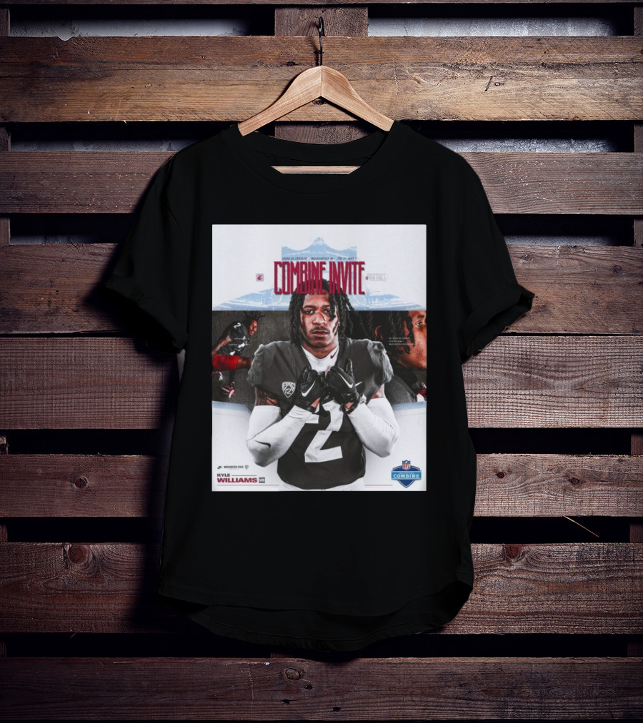 Lucas Oil Stadium NFL Combine Invite Kyle Williams Washington State Cougars Indianapolis 2025 T-Shirt
