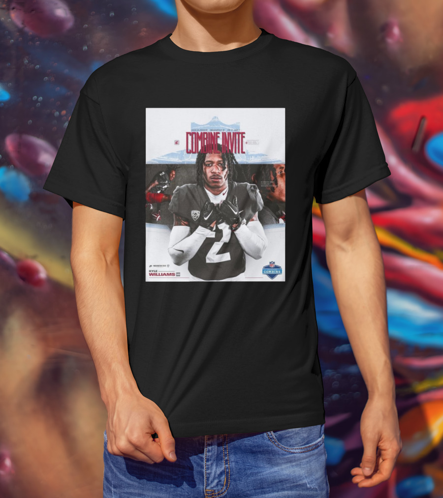 Lucas Oil Stadium NFL Combine Invite Kyle Williams Washington State Cougars Indianapolis 2025 T-Shirt