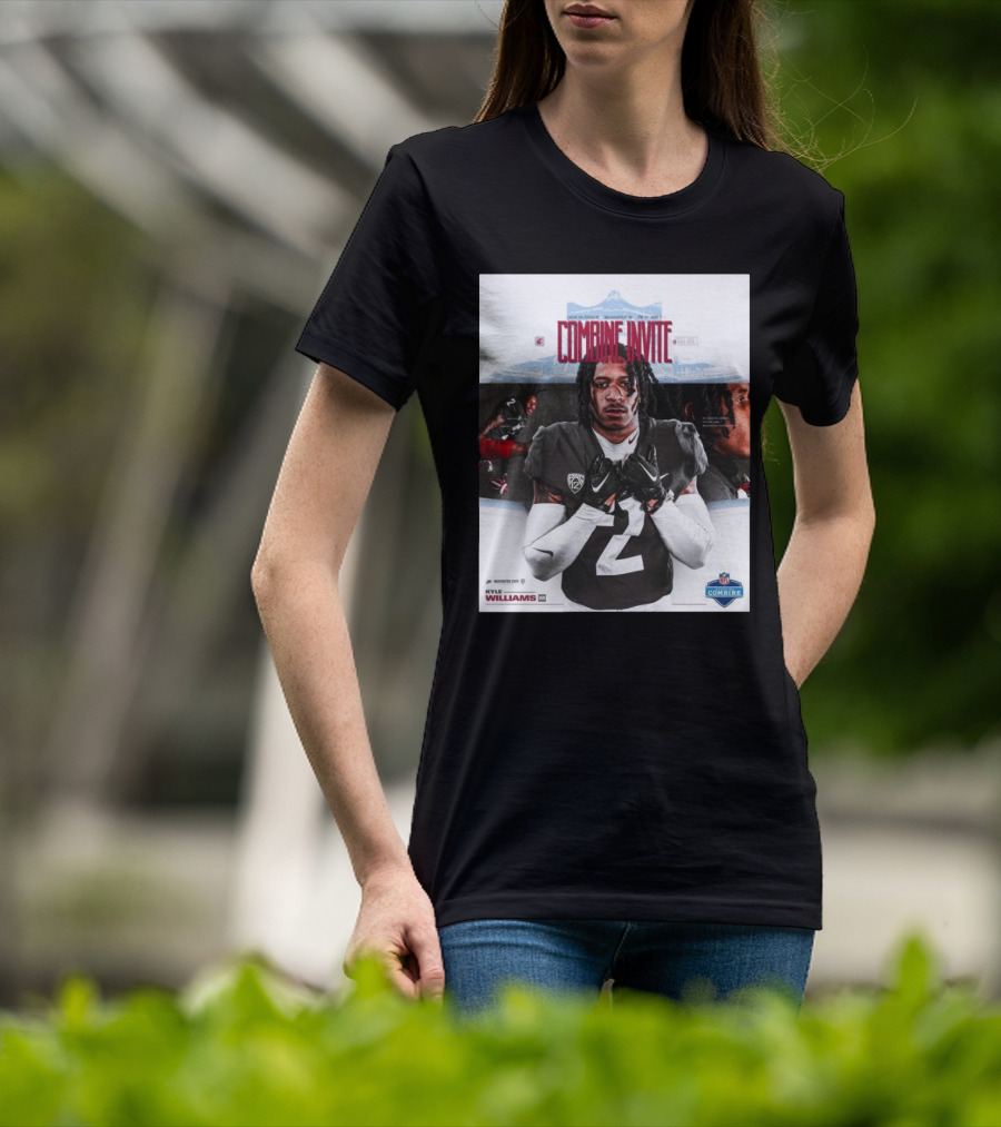 Lucas Oil Stadium NFL Combine Invite Kyle Williams Washington State Cougars Indianapolis 2025 T-Shirt