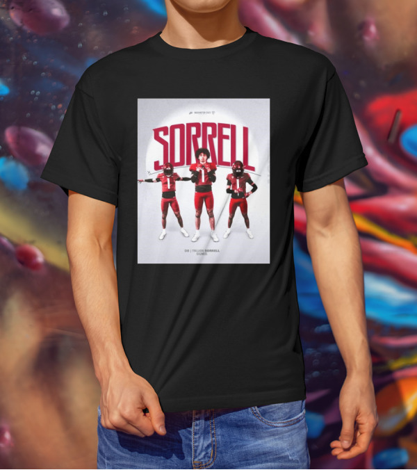 Washington State Cougars Sorrell DB Trillion Signed Football Palouse T-Shirt