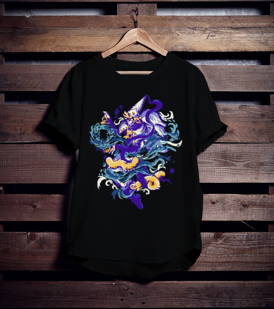 Water Witch Purple Fish Mystic Waves T-Shirt