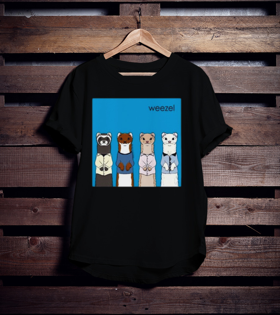 Weezel Weasel In Colorful Outfits Quartet T-Shirt