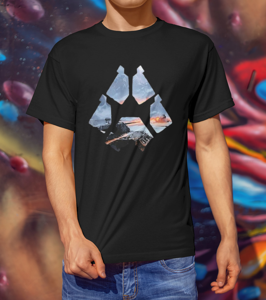 Wot Steel Hunter Winter Landscape Battle Icon T-Shirt