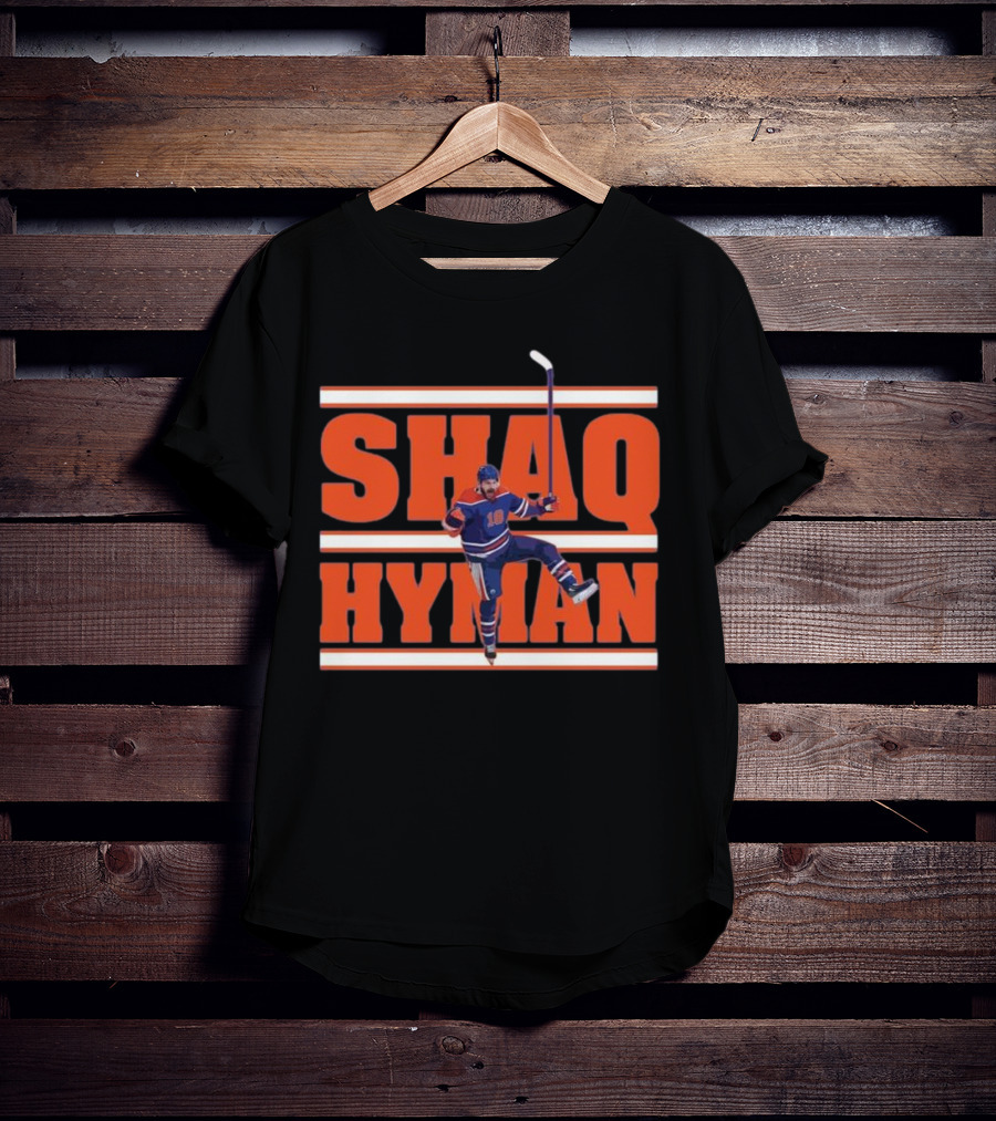 SHAQ HYMAN Hockey Player Celebration T-Shirt