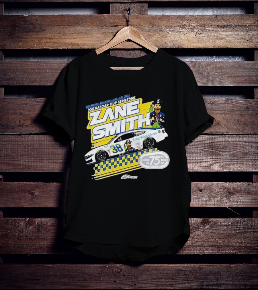 NASCAR Cup Series Zane Smith Long John Silver’s Car 75th Race 38 T-Shirt