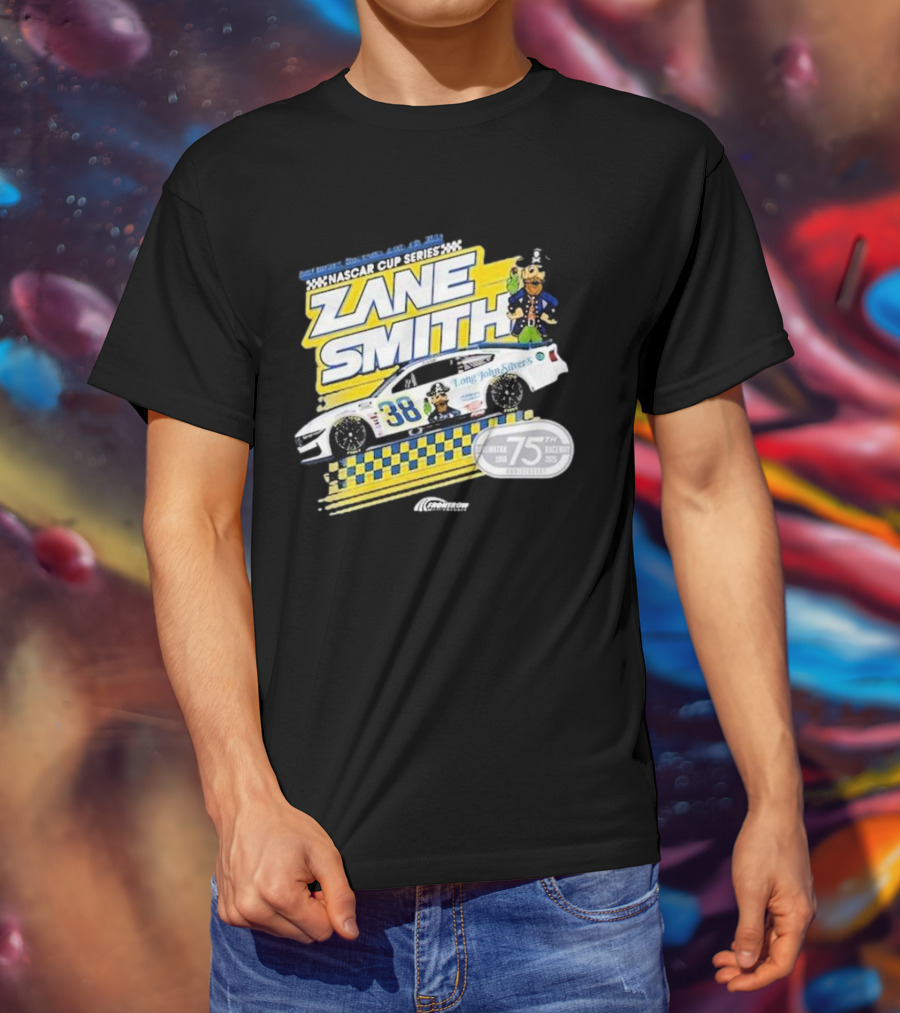 NASCAR Cup Series Zane Smith Long John Silver’s Car 75th Race 38 T-Shirt