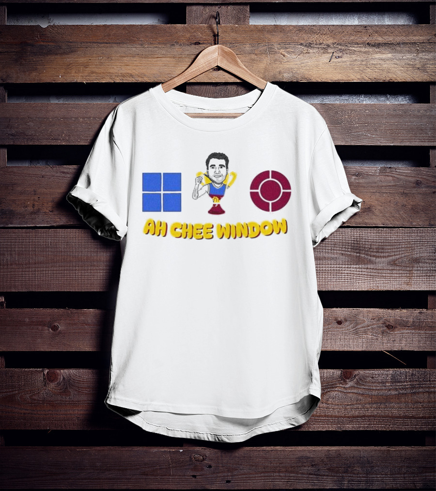 Ah Chee Window Callum Ah Chee Brisbane Lions Blue Red Symbol T-Shirt