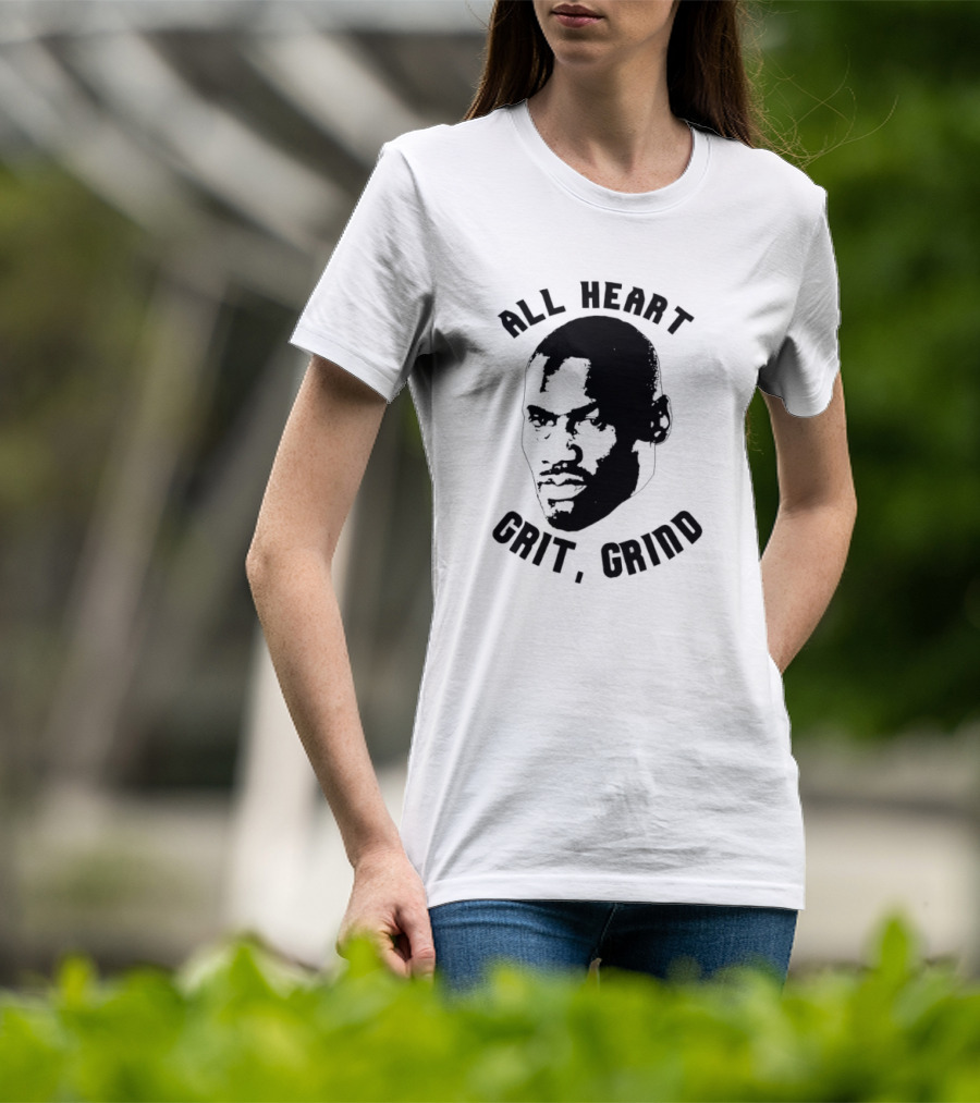 All Heart Grit Grind Iconic Tony Allen Face Outline T-Shirt