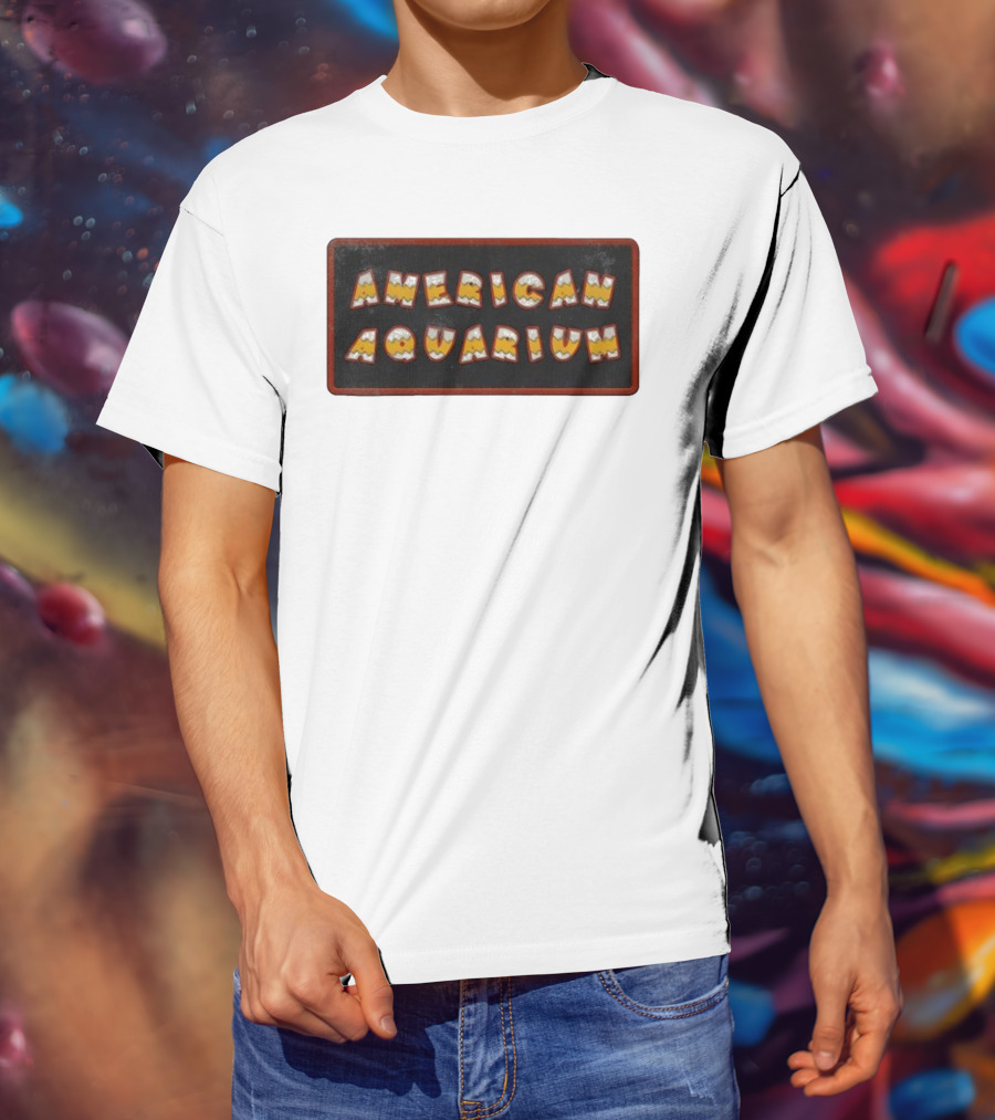American Aquarium Vintage Aesthetic Letters T-Shirt