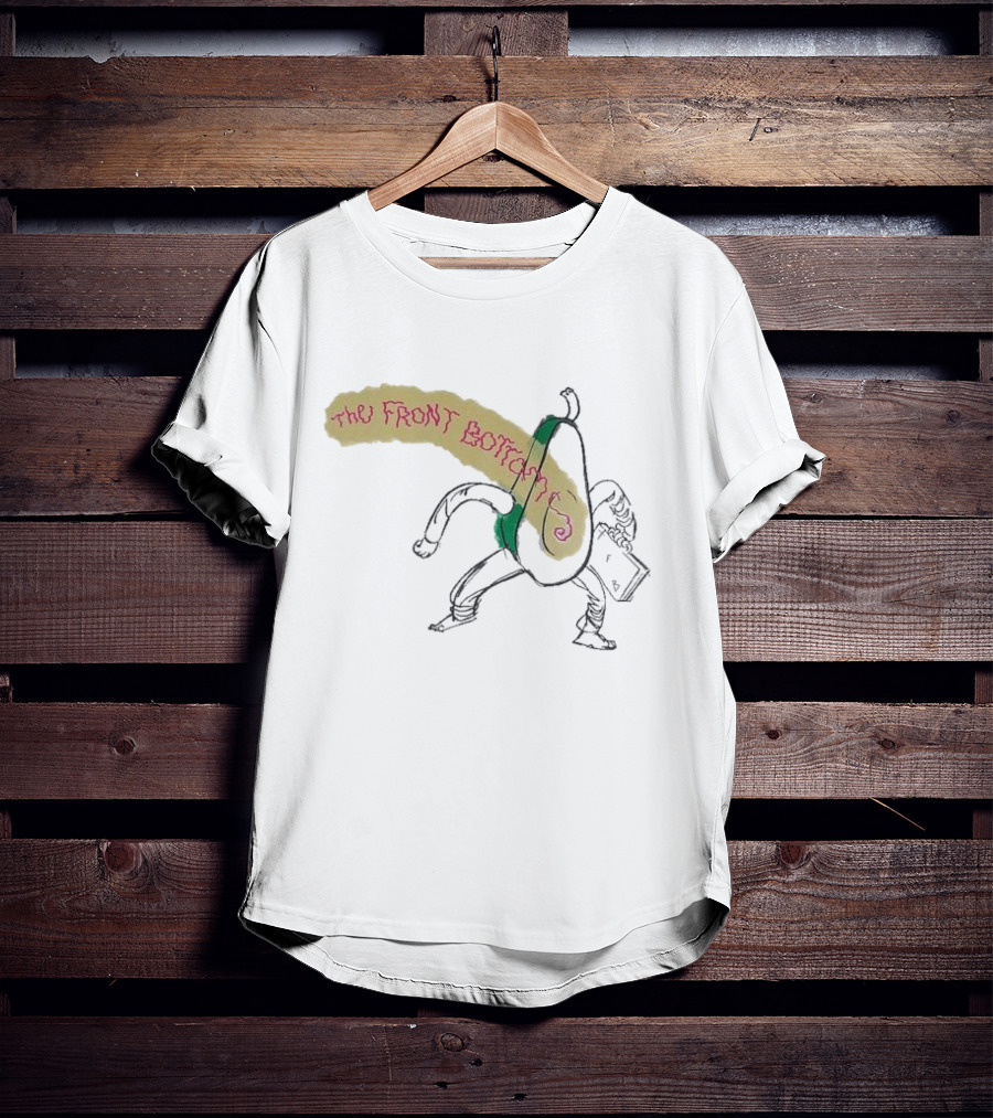 The Front Bottoms Avocado Character With Megaphone T-Shirt