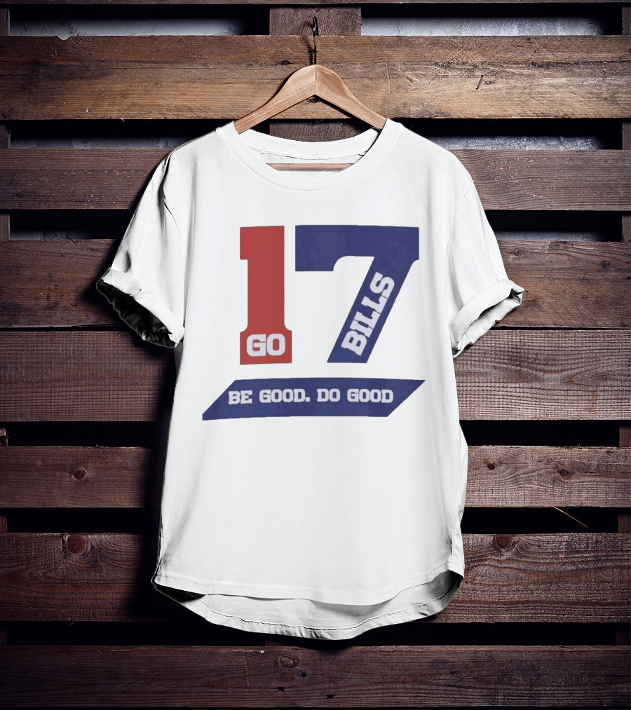 Awesome Josh Allen MVP Go Bills 17 Be Good Do Good God Bless T-Shirt