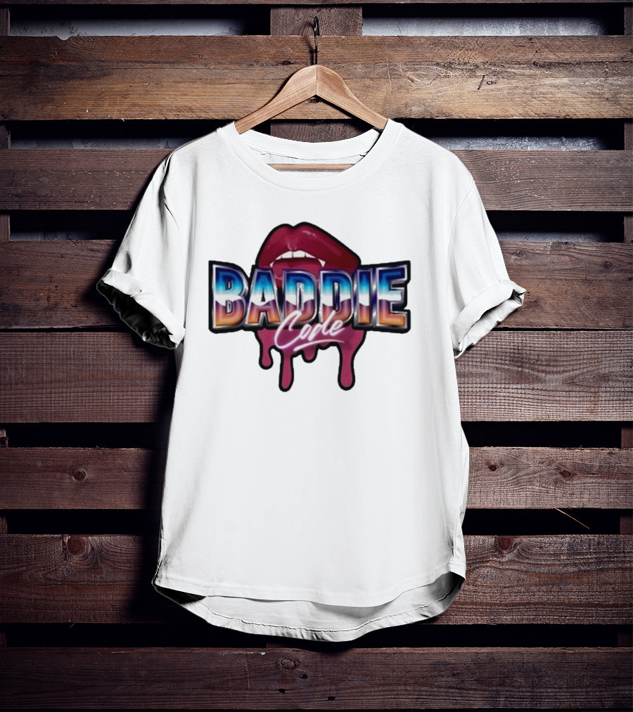 Baddie Code Dripping Lips Urban Style T-Shirt