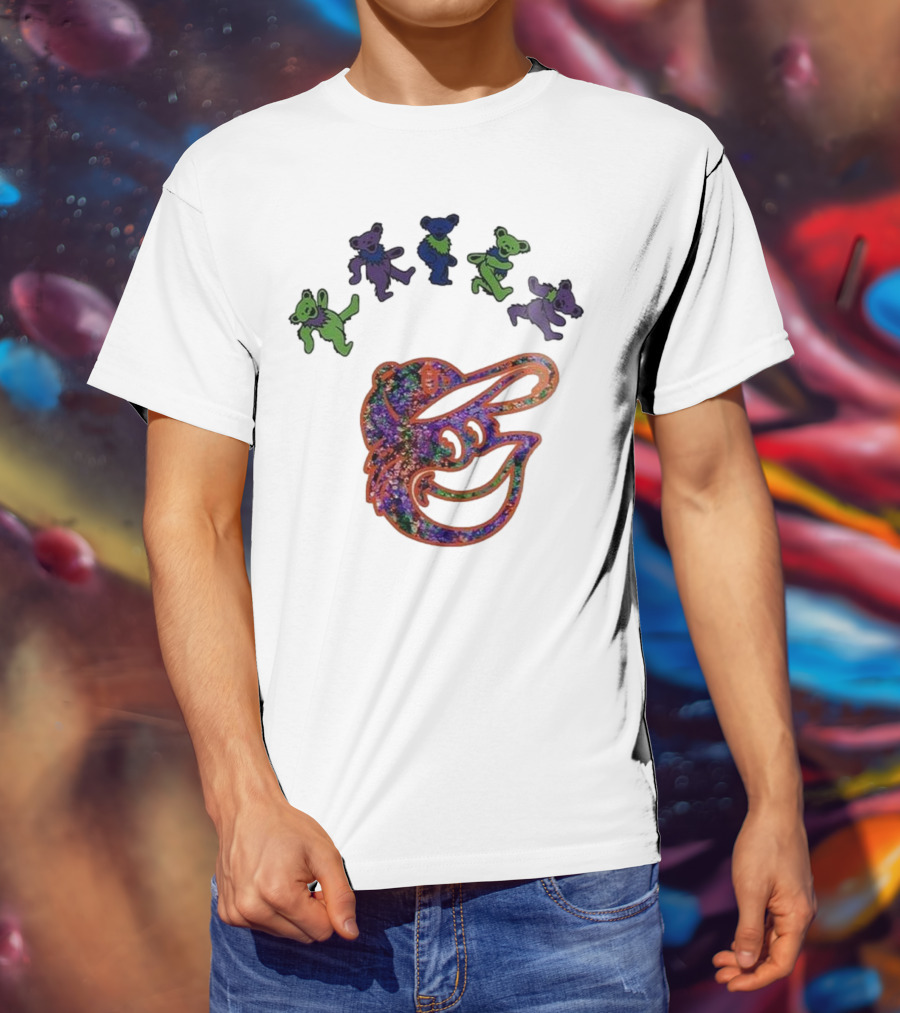 Baltimore Orioles Grateful Dead Night 2025 Dancing Bears T-Shirt
