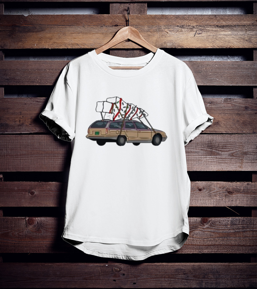 Barbell Voodoo Holiday Road Family Vacation Station Wagon T-Shirt