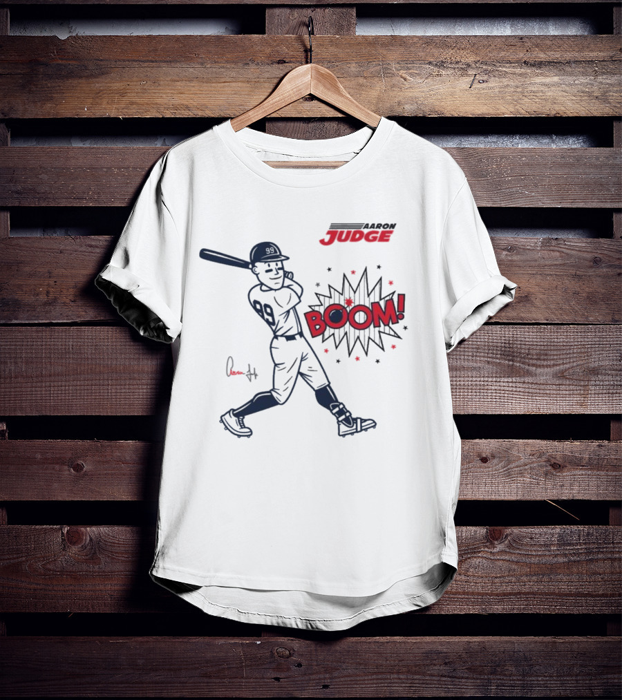 Aaron Judge Swings Into Action With Boom T-Shirt