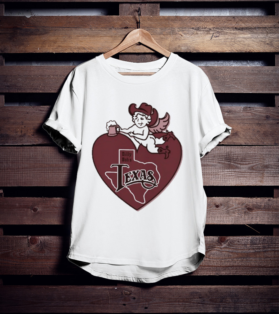 Billy Bob’s Texas Cupids Heart With Cowboy Hat And T-Shirt