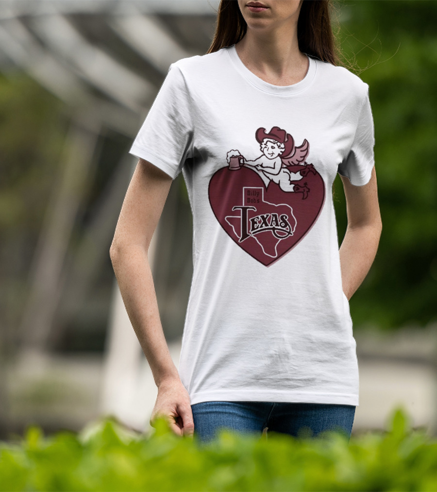Billy Bob’s Texas Cupids Heart With Cowboy Hat And T-Shirt
