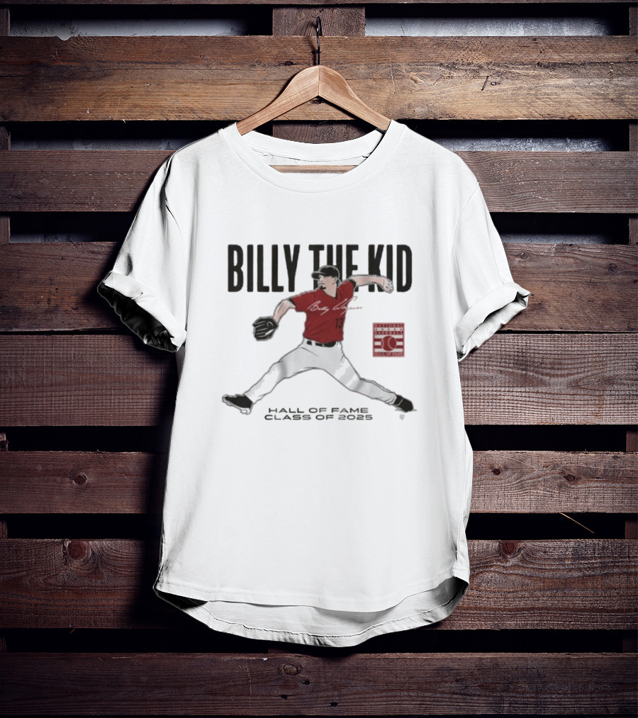 Billy The Kid Hall Of Fame Class Of 2025 Atlanta Braves Billy Wagner Signature T-Shirt