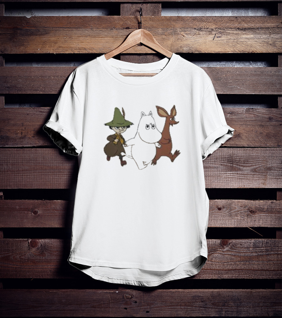 Bjork Moomin Sniff Snufkin Characters T-Shirt