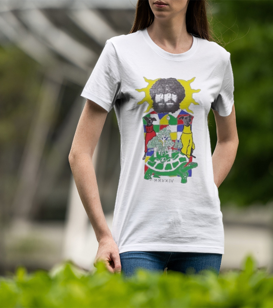 JW Francis Born Losers Records Sunburst Patchwork Dogs And Tortoise MMXXIV T-Shirt