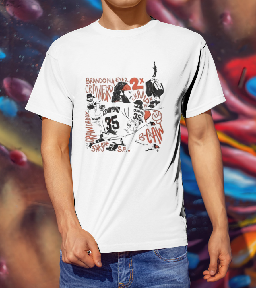 Brandon Crawford Forever Two Time Champion San Francisco Giants S.F. T-Shirt