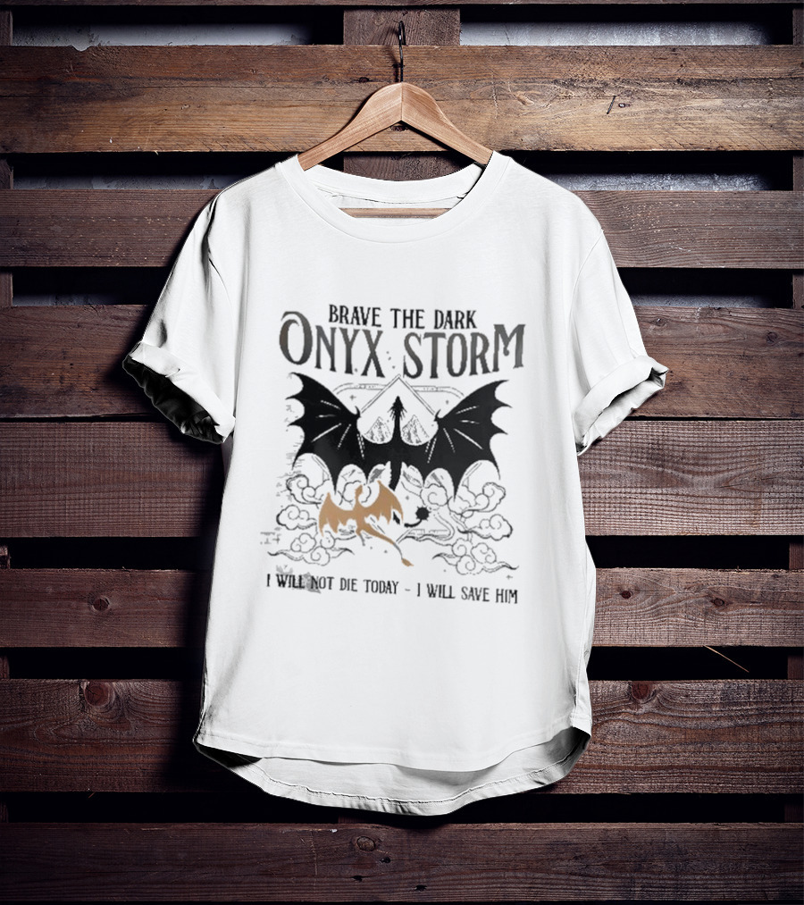 Onyx Storm Batwing Adventure With Mythical Clouds T-Shirt