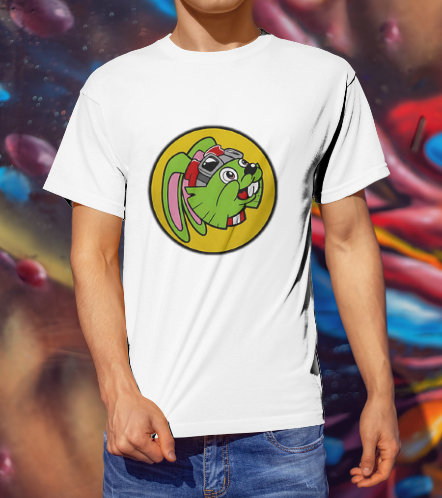 Bucky O’Hare Buc-ee’s Collaboration Featuring Iconic Green Rabbit With Goggles T-Shirt