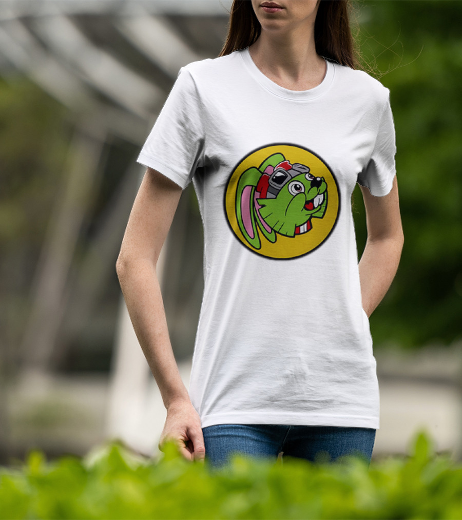 Bucky O’Hare Buc-ee’s Collaboration Featuring Iconic Green Rabbit With Goggles T-Shirt