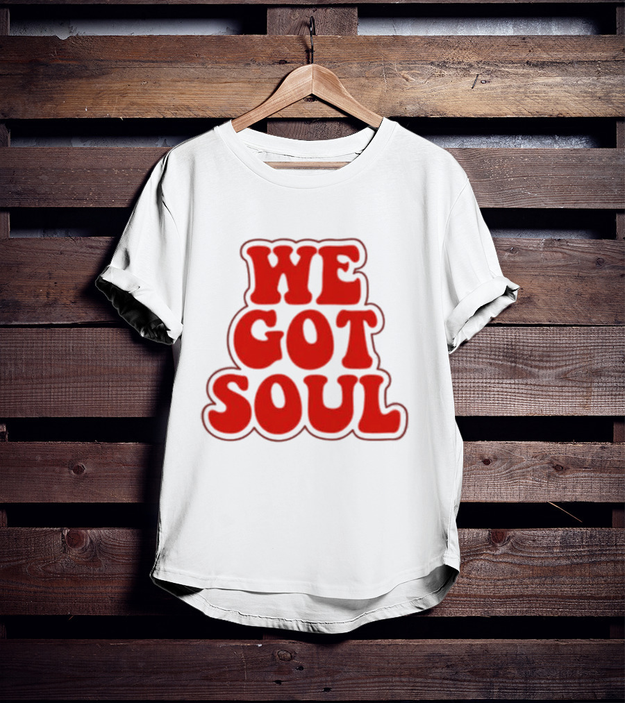 Burna Boy We Got Soul Retro Red Text Style T-Shirt