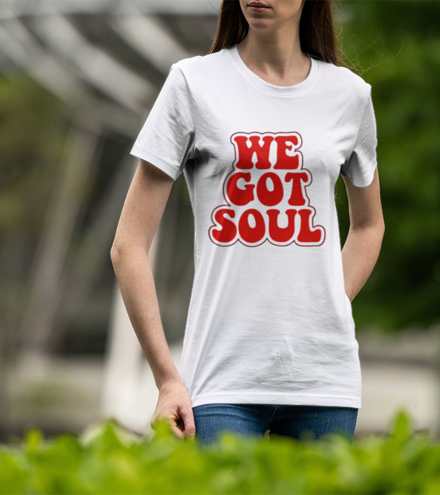 Burna Boy We Got Soul Retro Red Text Style T-Shirt