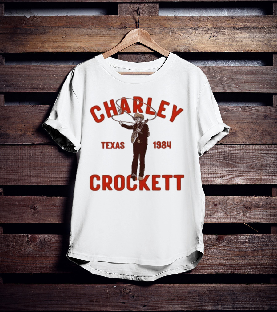 Charley Crockett Texas 1984 Lasso Cowboy T-Shirt