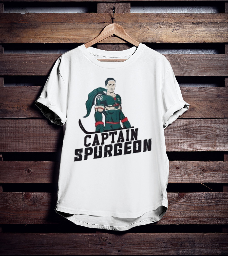 Captain Spurgeon Ice Hockey Superhero T-Shirt