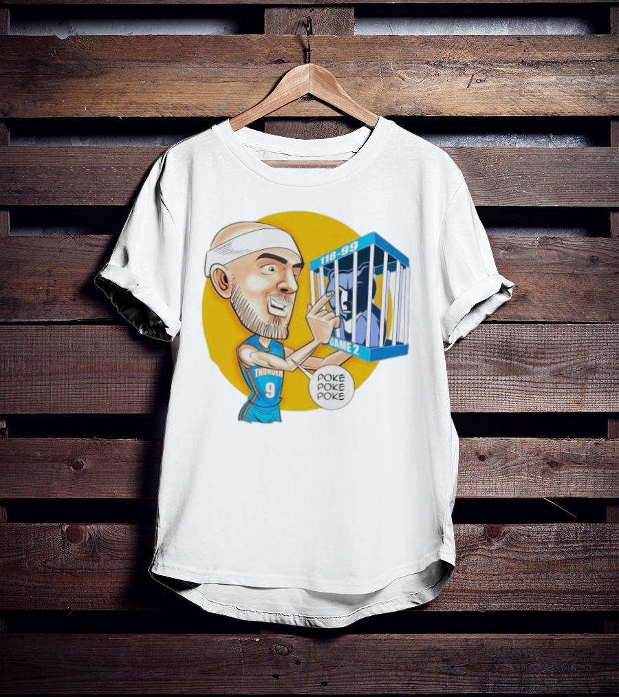 Caruso Poke Poke Poke Thunder 118-99 Game 2 Grizzlies T-Shirt