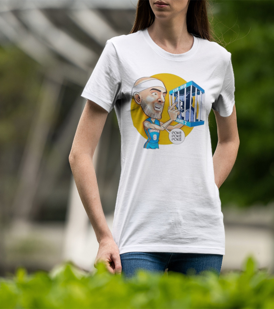 Caruso Poke Poke Poke Thunder 118-99 Game 2 Grizzlies T-Shirt