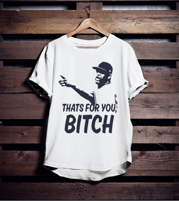 Cc Sabathia That’s For You Bitch Baseball Player Silhouette T-Shirt