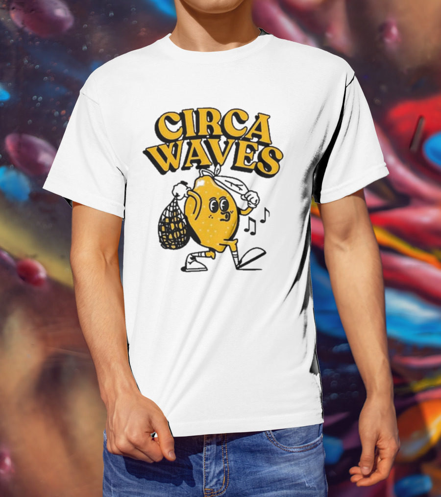 Circa Waves Leroy The Lemon Running Cartoon T-Shirt