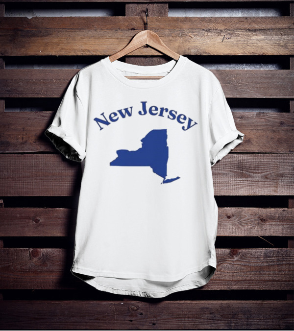 New Jersey Clickhole Map Of New York T-Shirt