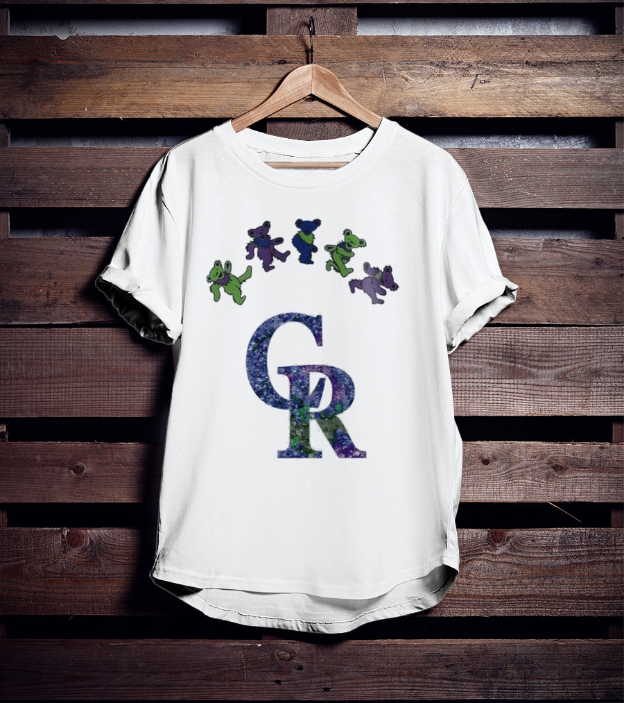 Colorado Rockies Grateful Dead Dancing Bears 2025 T-Shirt
