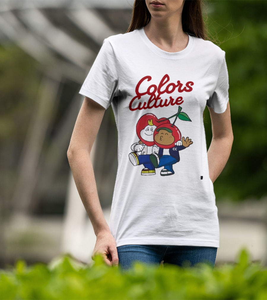 Colors Culture Chubby And Friends Cherry Head Graphic T-Shirt