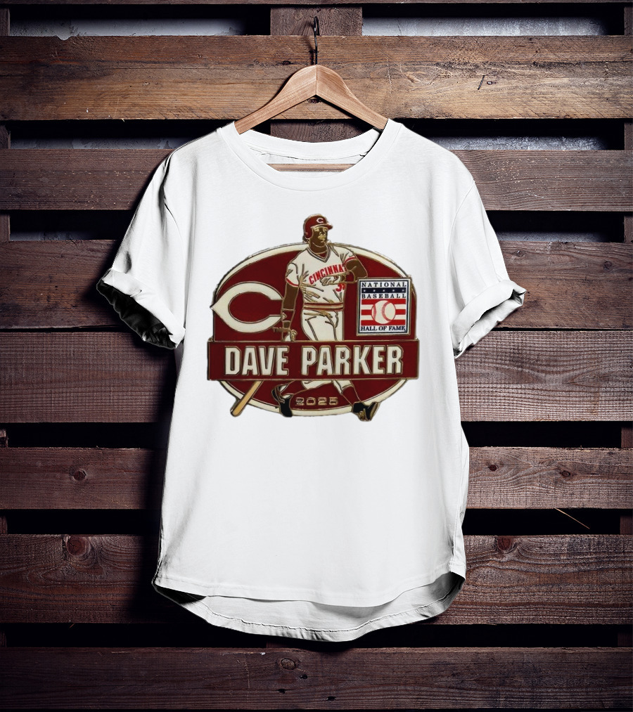 Dave Parker Cincinnati Reds National Baseball Hall Of Fame 2025 Collector’s T-Shirt