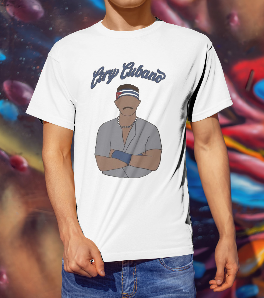 Cory Cubano Stylized Illustration With Headband And Necklace T-Shirt