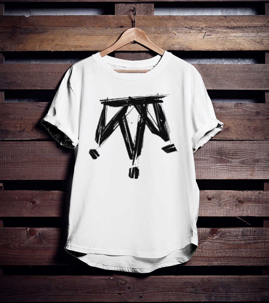 Damian Drake The Crown Vintage Skull Wings And Cross Skeleton Motif T-Shirt