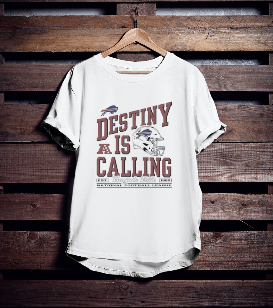 Destiny Is Calling Vintage Buffalo Bills Football Helmet T-Shirt