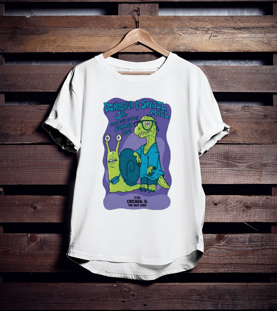 Dinosaur Jr. Snail Mail Summer 2025 Chicago IL The Salt Shed T-Shirt
