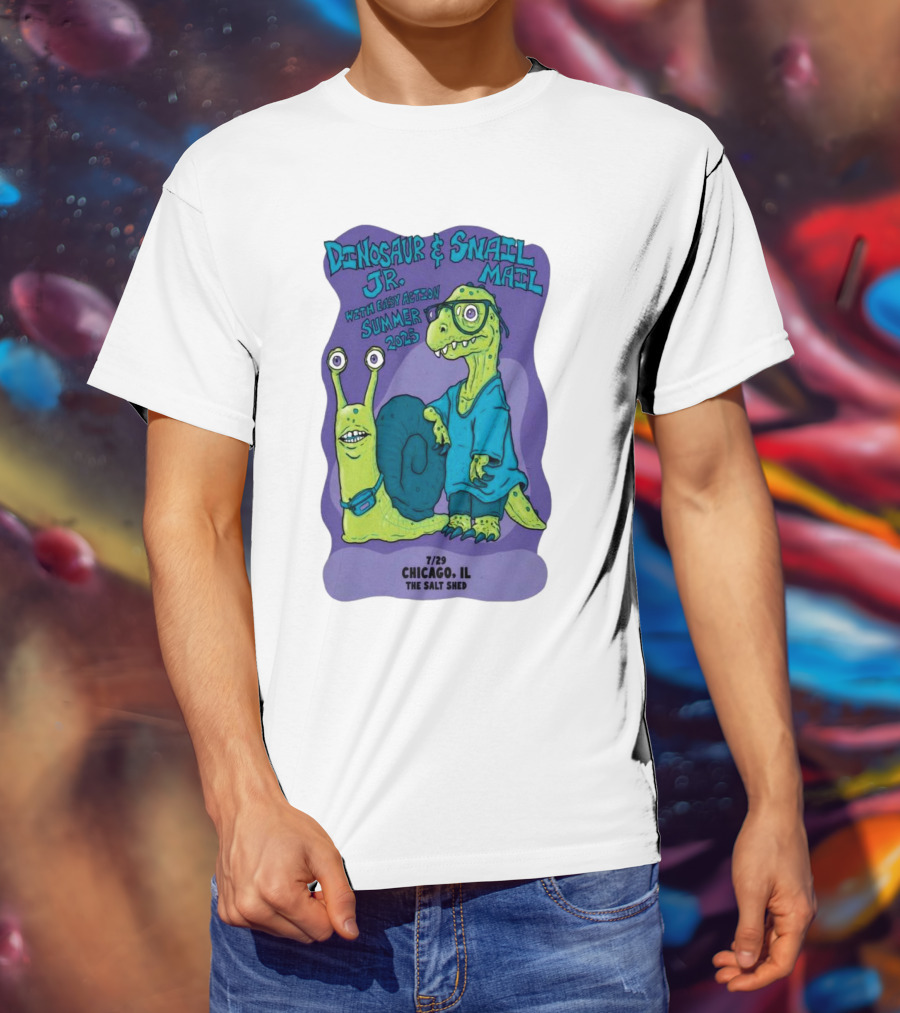 Dinosaur Jr. Snail Mail Summer 2025 Chicago IL The Salt Shed T-Shirt
