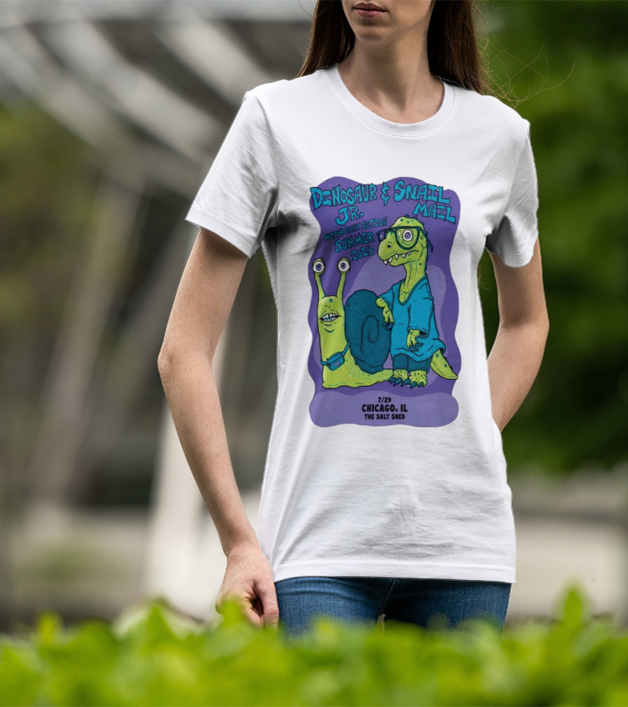 Dinosaur Jr. Snail Mail Summer 2025 Chicago IL The Salt Shed T-Shirt