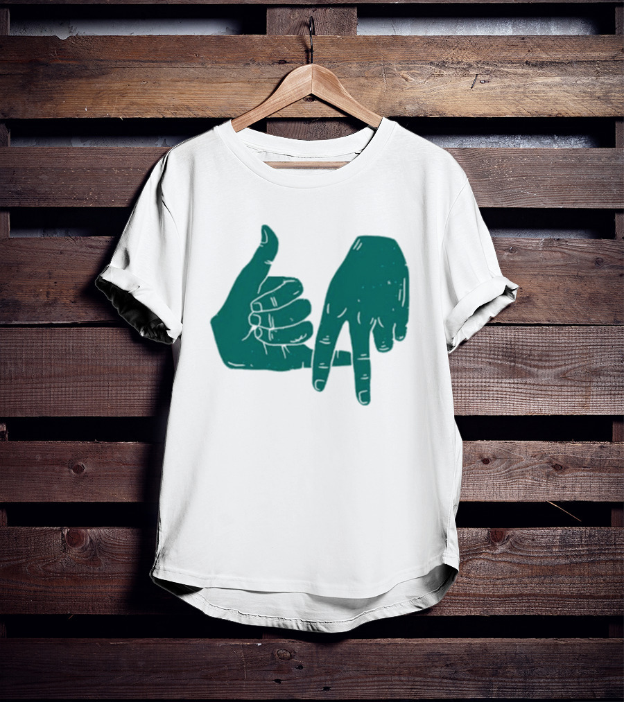 Dirty Coast Los Angeles Hand Gesture Symbol T-Shirt
