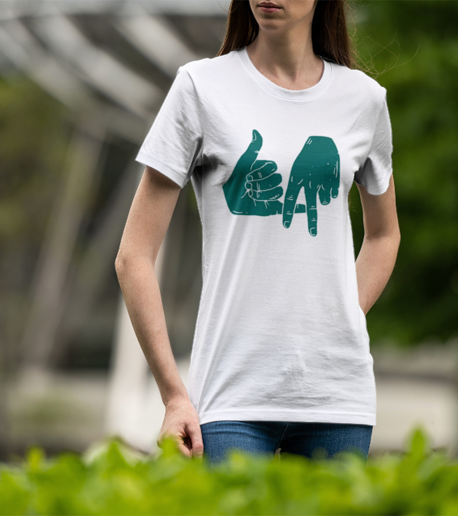 Dirty Coast Los Angeles Hand Gesture Symbol T-Shirt